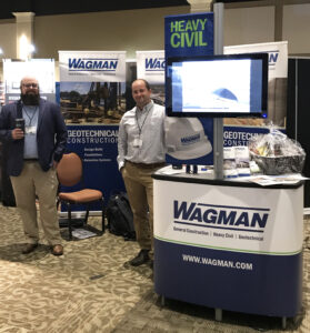 Wagman at a career fair